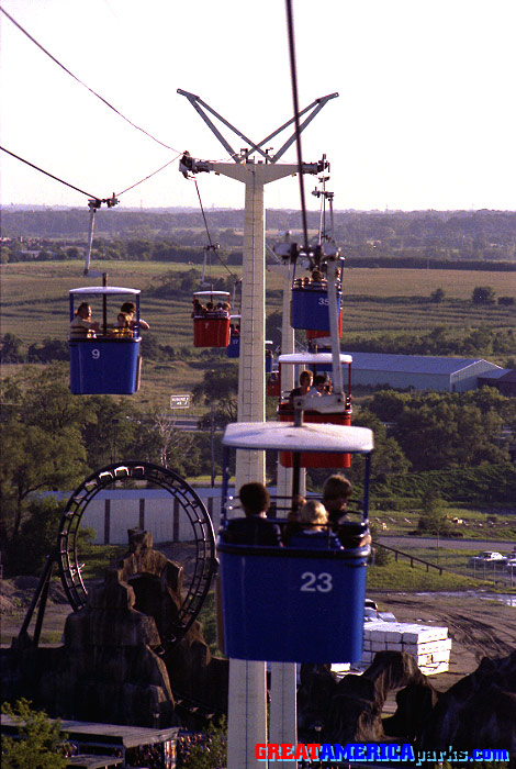 Southern Cross countryside
Gurnee, IL -- 1980
The Southern Cross afforded views of the [i]Demon[/i] roller coaster and beyond.
