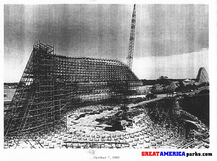10.07.1980
Helix construction is underway.  This photo shows what a massive structure the Eagle really is!
