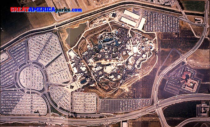Santa Clara composite aerial
This composite aerial view of the Santa Clara park clearly shows the original parking lot configuration. Just to the right of the park is the Santa Clara Marriott.
