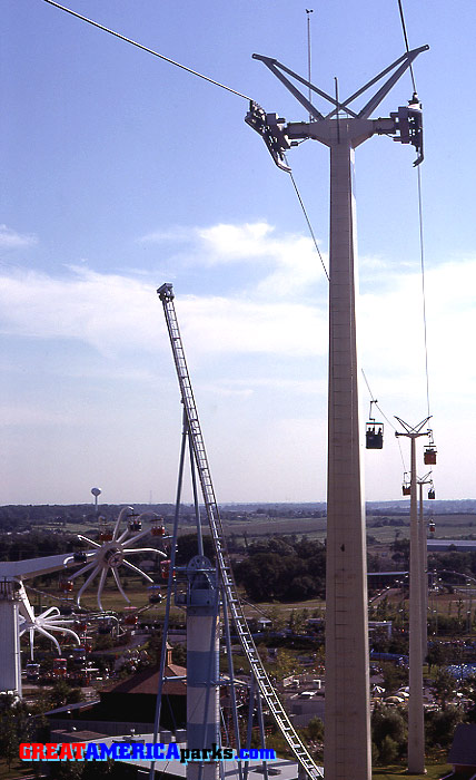 the mighty Southern Cross
Gurnee, IL -- 1979
The giant Southern Cross was one serious skyride.
Keywords: Gurnee