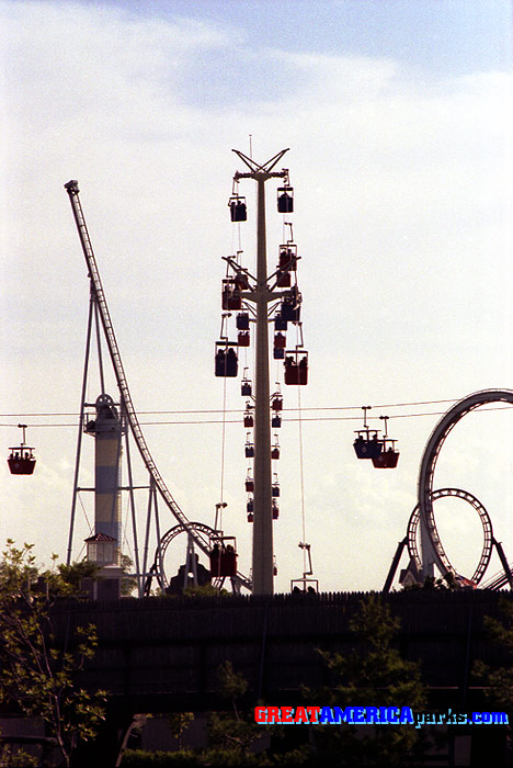 Southern Cross aligned
Gurnee, IL -- 1980
This unusual view of the Southern Cross was available from the employee parking lot.
Keywords: Gurnee