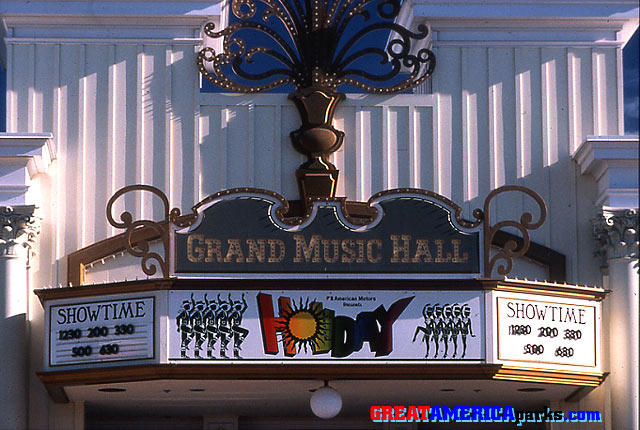 Holiday!
If I recall correctly, "Holiday" was the second show to play at the Grand Music Hall. Again, I think this is Gurnee in the photo because of the American Motors sponsorship.
