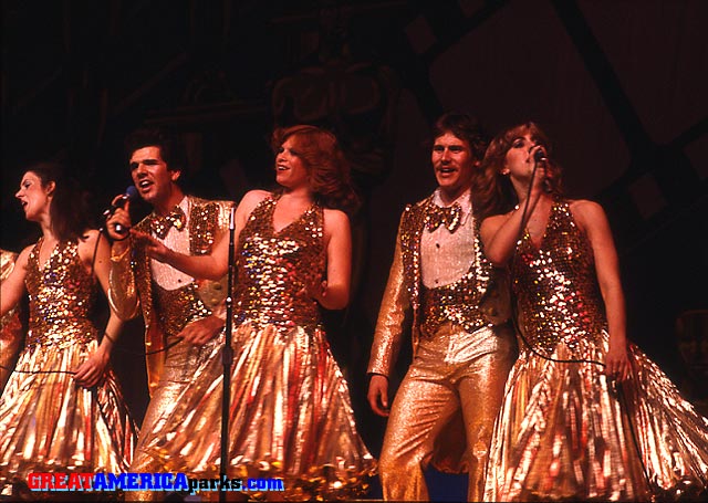 Grand Music Hall
Santa Clara, CA
This is a number from the Oscars segment of "Silver Screen". From left: Corey Burdick, Jack Lutz, Bonnie Brewer, Scott Jones, unidentified female.
