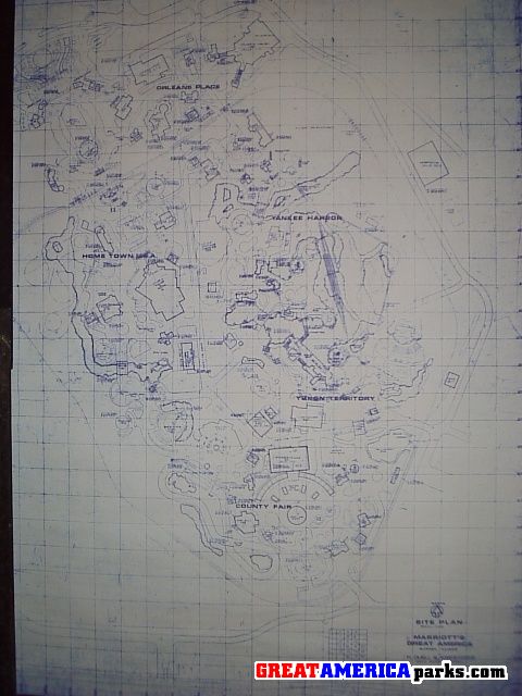 Great America Site Plan
A blueprint from the early stages of the project- dated October 1972
