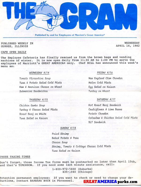 The GRAM 4-14-82
