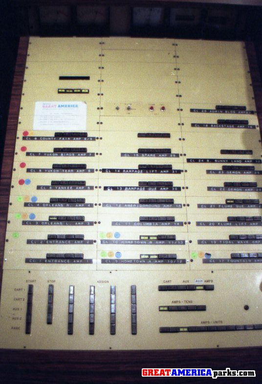 Background Music System control console
