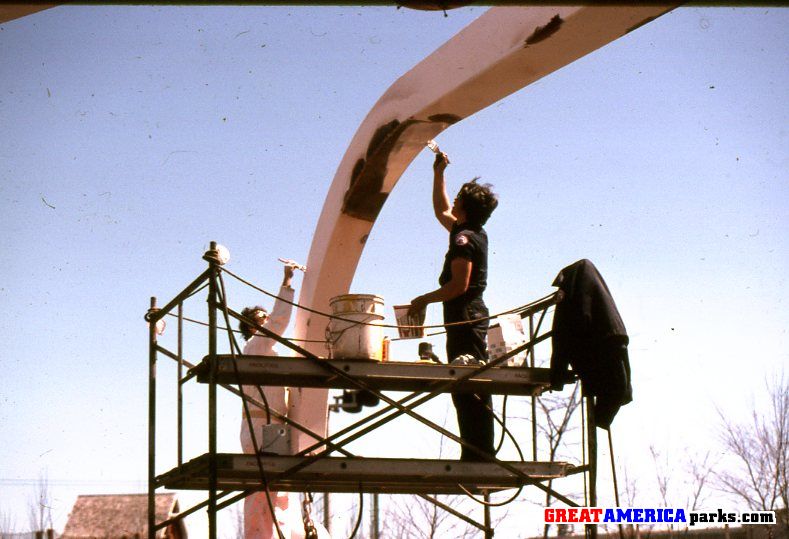 Sky Whirl gets a new coat of paint
