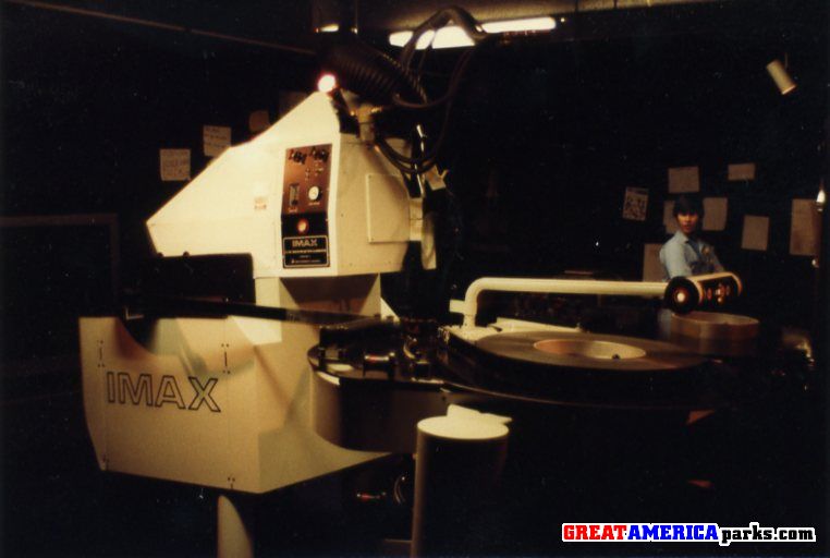 The projector and platters. 
Tech Services Craig is in the background.
