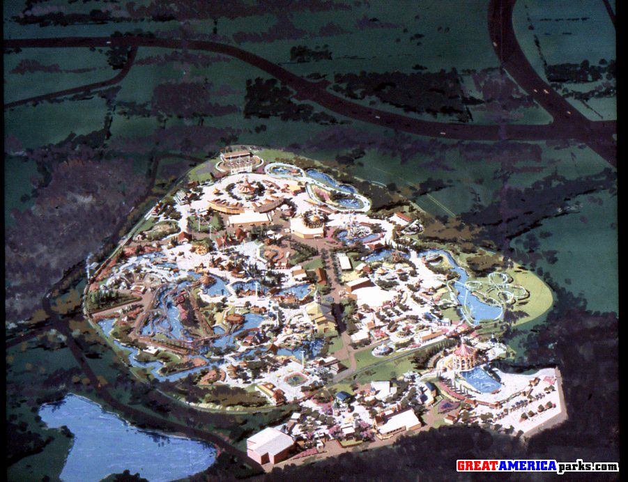 Early artist\'s conception of the park
