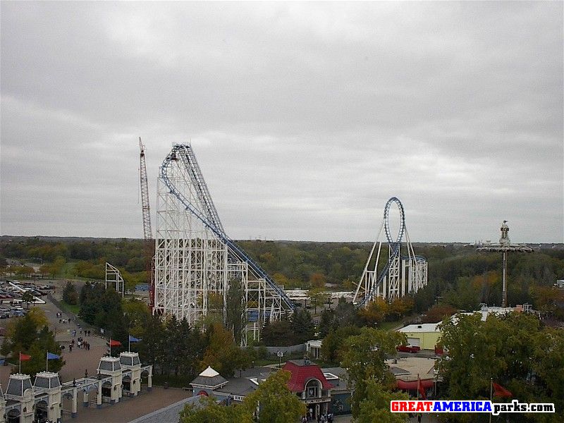 Sky Trek Shot - Only Lift, 1st Drop and 1st Loop Left
