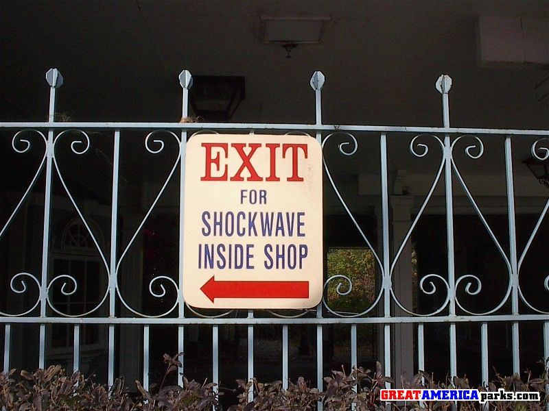 Exit Sign To Direct Non-Riders
